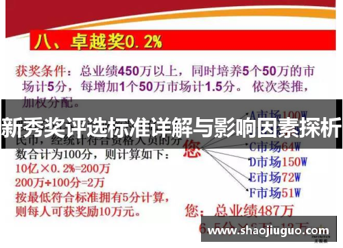 新秀奖评选标准详解与影响因素探析